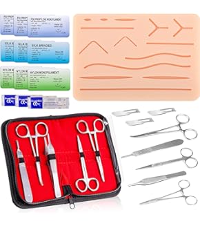 練習縫合糸付き！定価42,800円den-Pencer 練習持針23cm Amazon.co.jp: 縫合糸練習 外科手術 縫合練習 糸付 75cm 縫合針